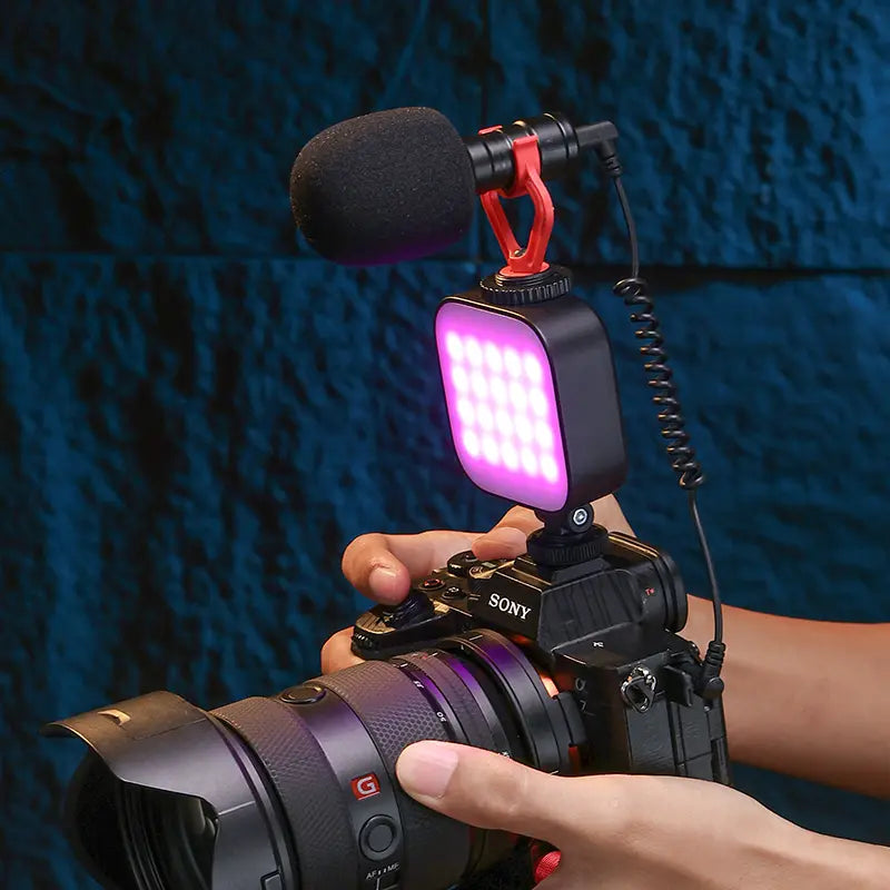 Ulanzi U60 RGB LED Video Light with Adjustable Brightness & Color Temperature - Perfect for YouTube, TikTok, and Live Streaming