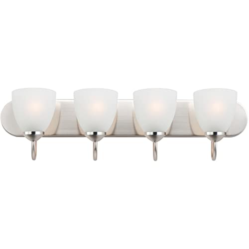 30 Inch Wide Transitional Style Axis-4 Light Bath Vanity - 7.63 Inch Height - Perfect for Modern Bathroom Renovations & Small Space Solutions