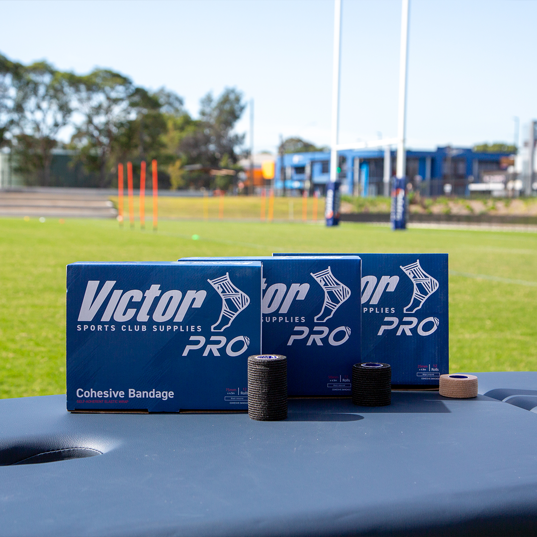 Victor Pro Cohesive Bandage Box - Self-Adhering Medical Wrap for Sports Injuries, First Aid & Veterinary Use - Latex-Free & Breathable Support Bandage for Ankles, Wrists & Joints (Ideal for Athletes, Nurses & Pet Care)