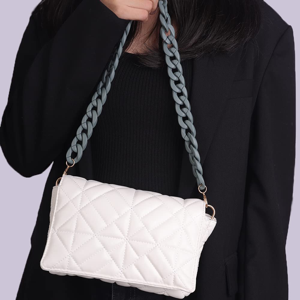 Acrylic Resin Bag Chain Strap - Durable Replacement Handbag Shoulder Strap for Crossbody & Purse - Perfect for Casual Outings, Work & Travel