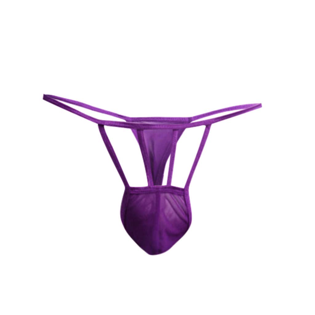 Breathable Men's Mesh Underwear - Comfortable T-Shaped Lingerie for Workout & Daily Wear | Transparent Design for All-Day Comfort