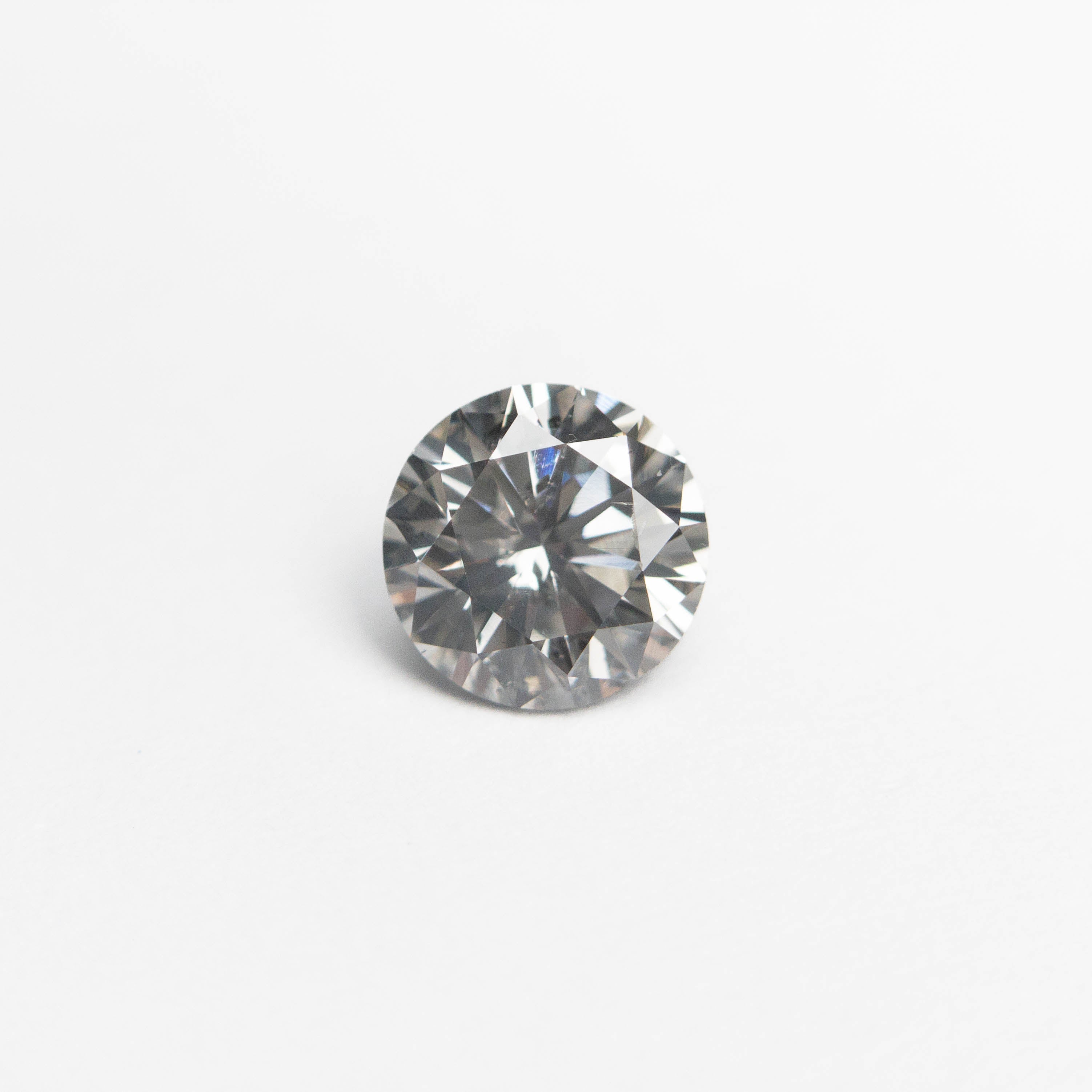 0.48ct Fancy Grey Round Brilliant Cut Diamond - 4.92x4.95x3.08mm (18968 13) - Perfect for Engagement Rings & Fine Jewelry