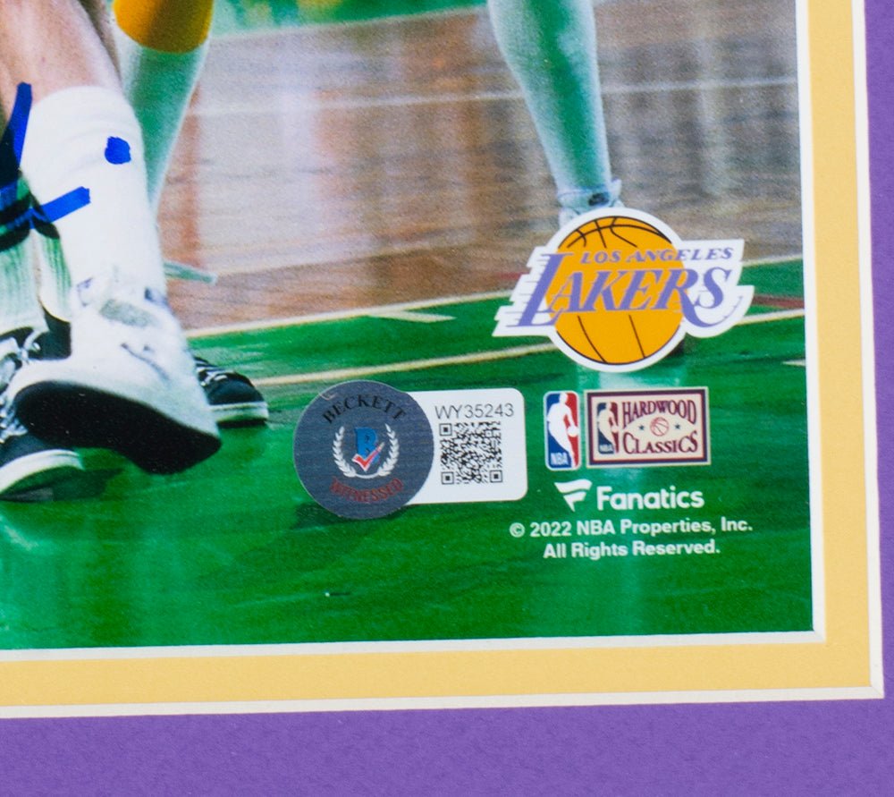 Kurt Rambis Autographed Framed 8x10 Photo - Los Angeles Lakers NBA Basketball Memorabilia - Perfect for Sports Collectors and Lakers Fans Display