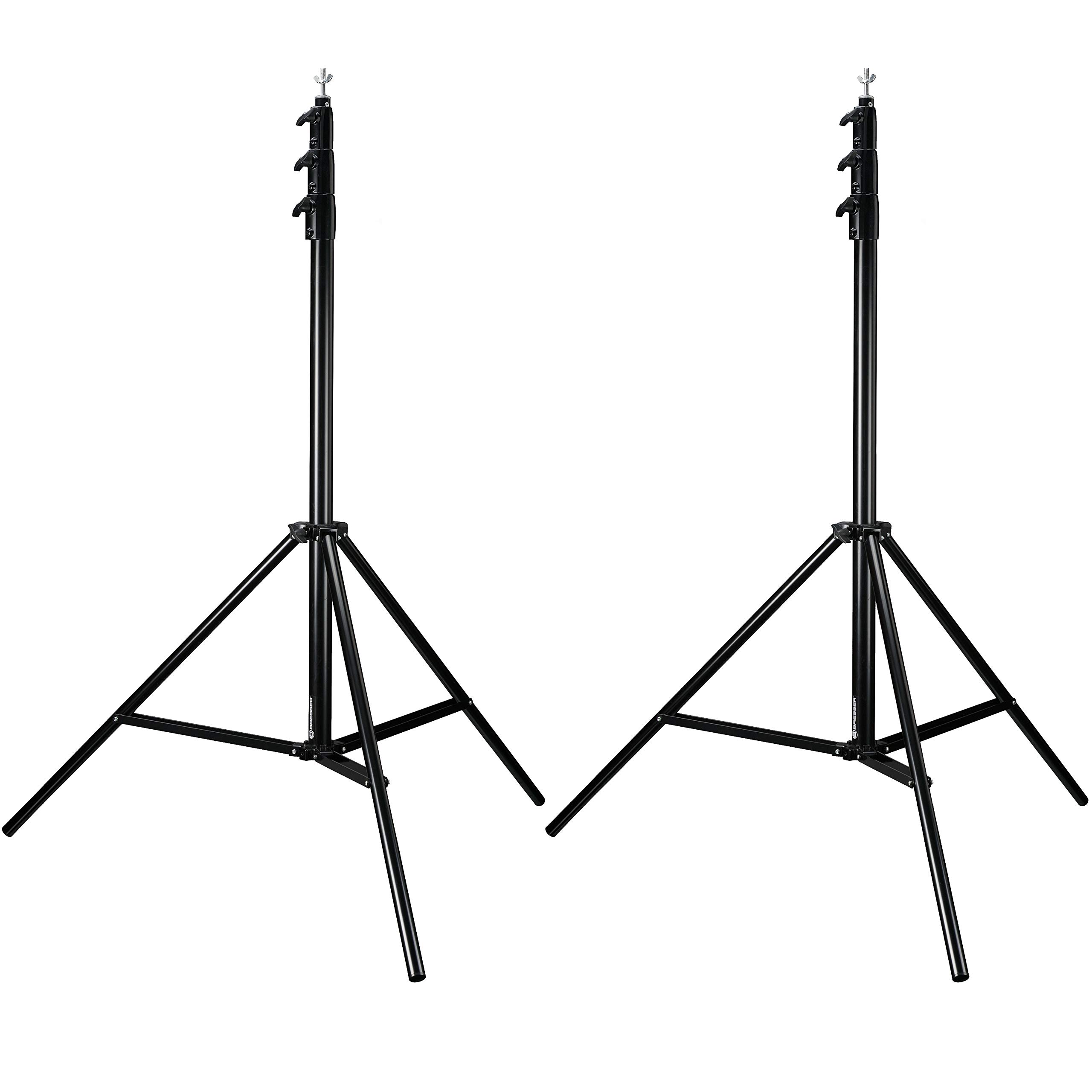 Bresser F001966 Pro Photo Studio Background System - 390x470cm Black Vinyl Backdrop for Towels, Paper, Photography | Ideal for BR D45, Product Shoots & Home Studios