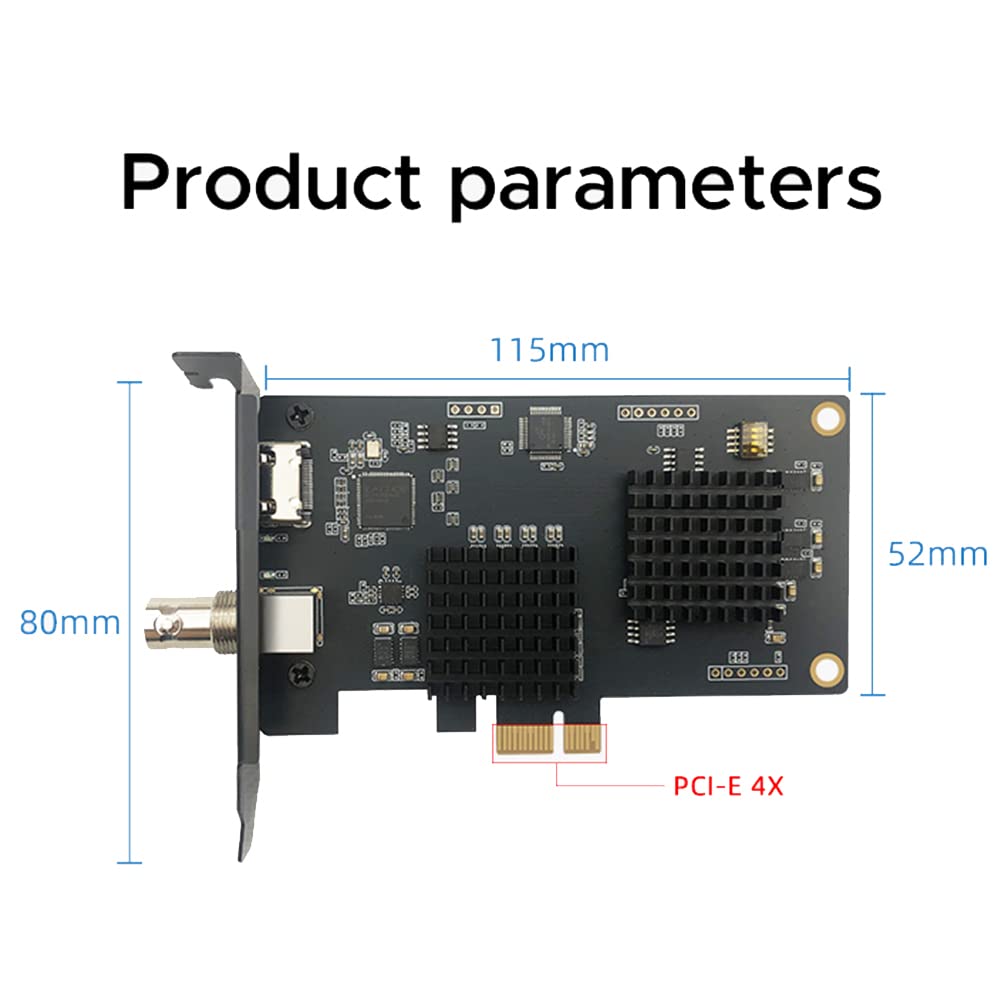 TsoLay Dual Way SDI Video Capture Card 1080P HD PCIE for VMIX, OBS, and Video Conferencing | Live Streaming, Gaming, and Professional Broadcasting