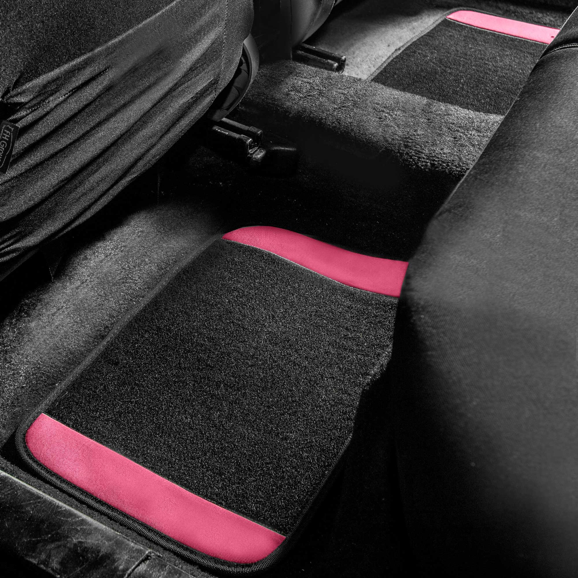 TLH Pink Universal Car Seat Covers & Mats Set for SUV, Van, Car