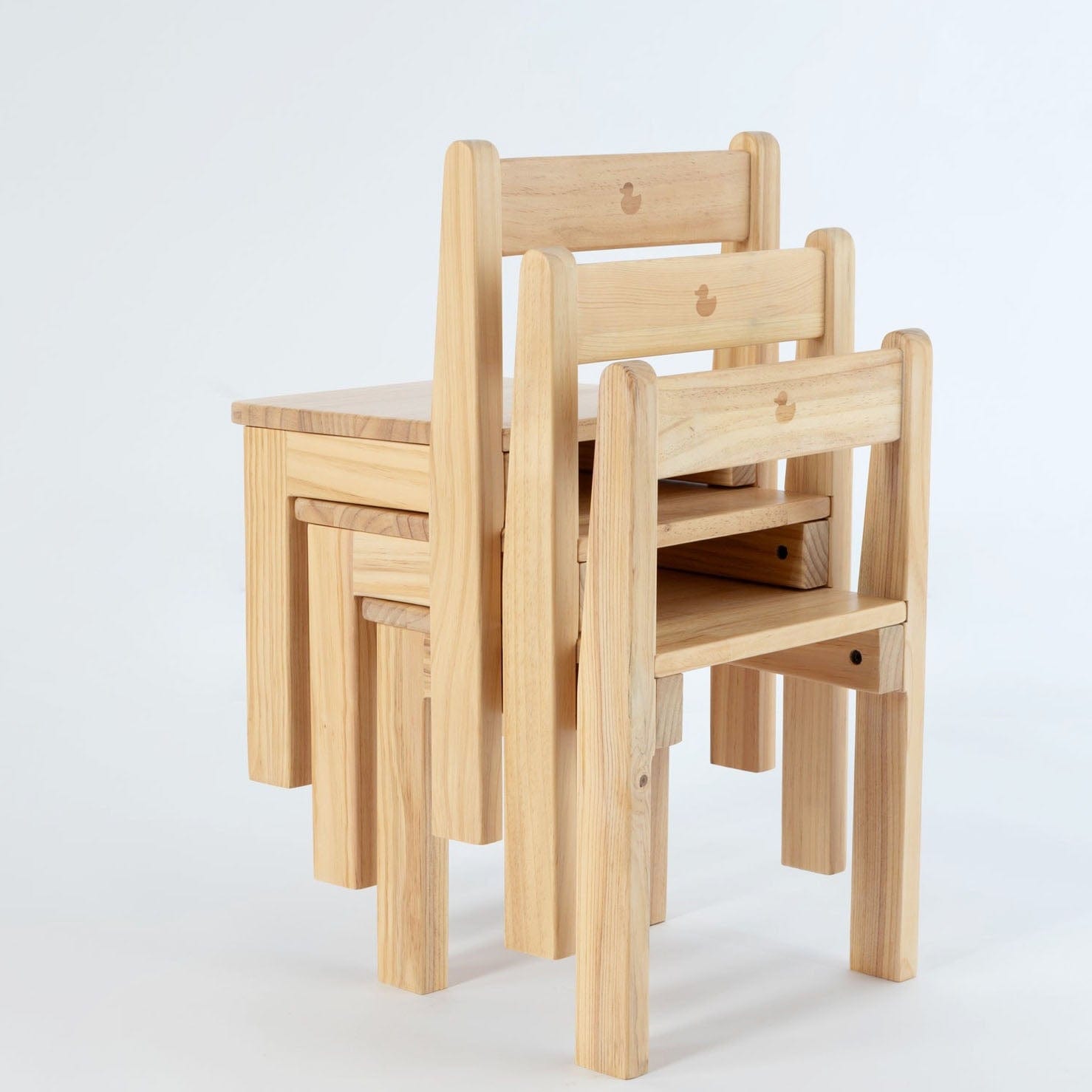 LINA Stackable Study Chair - Ergonomic Pinewood Office Chair for Home & Office Use - Perfect for Study, Work, or Conference Rooms