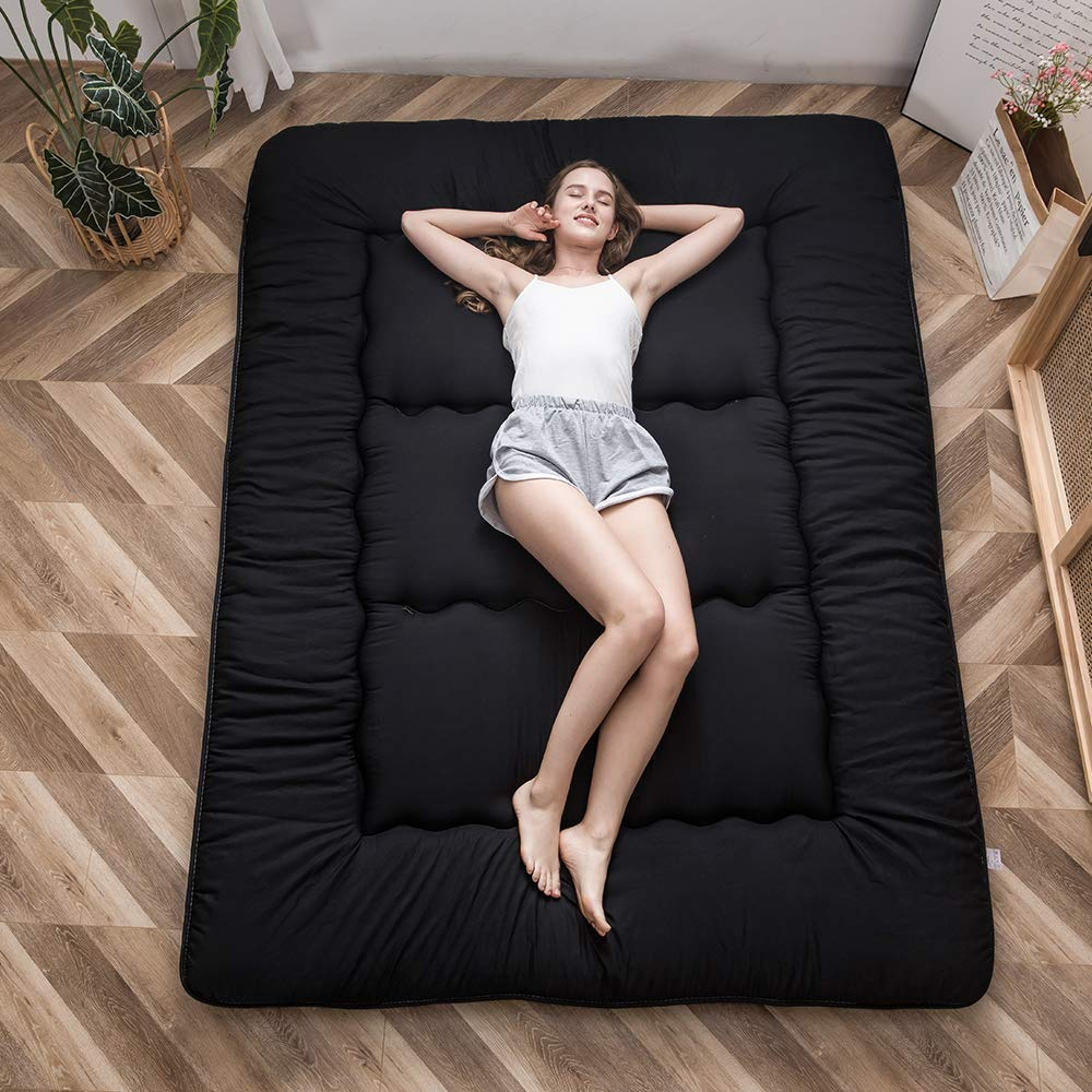 MAXYOYO Japanese Floor Futon Mattress - Portable Foldable Tatami Mattress for Guest Bed, Camping & Small Space Living | Comfortable Floor Sleeping Solution