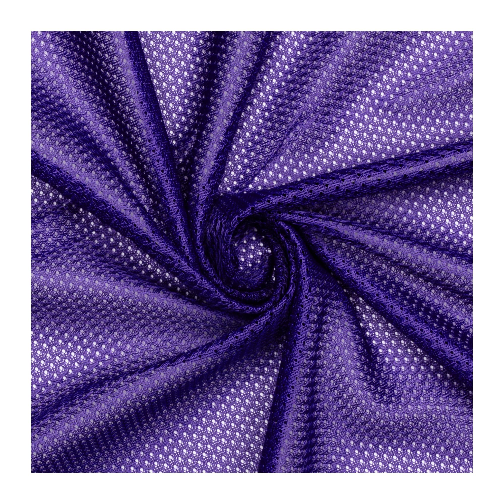 Pico Textiles 10 Yards Bolt - Purple Polyester Micro Mesh Jersey Fabric - 60