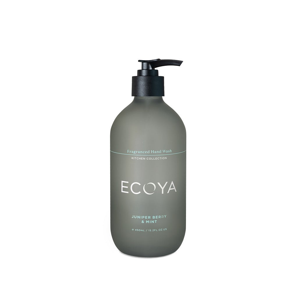 Ecoya Natural Hand Wash - Juniper Berry & Mint Scented for Kitchen & Bathroom | Gentle Cleansing, Moisturizing & Refreshing | Perfect for Home, Office & Travel Use