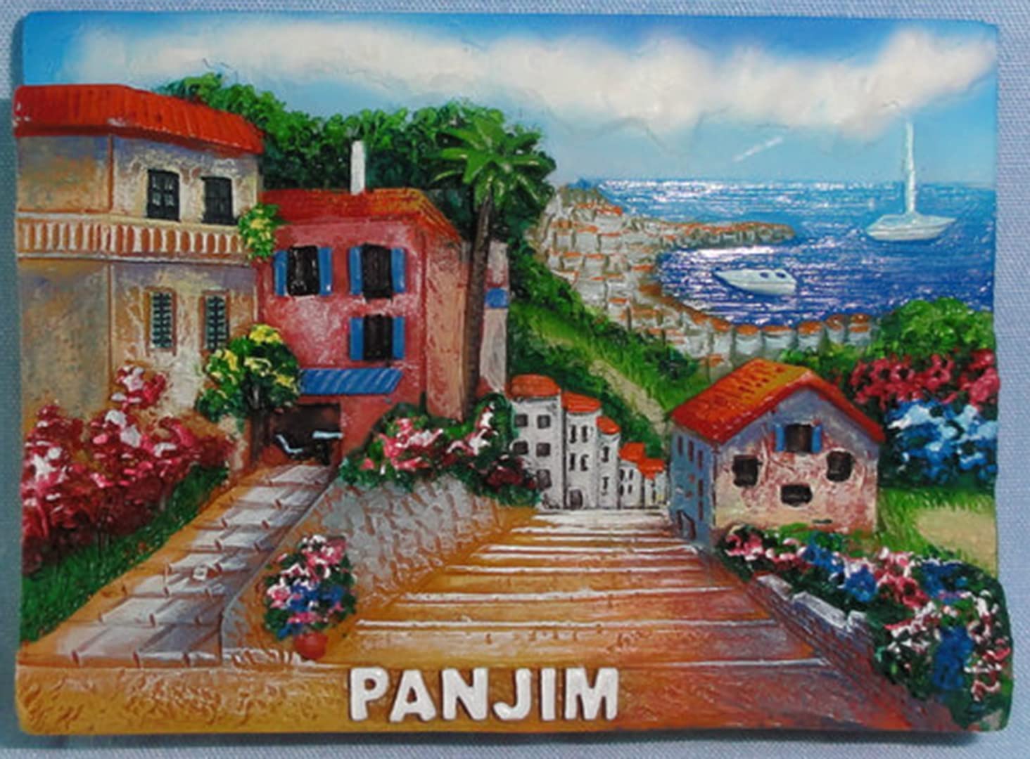 PG COUTURE Goa Panjim 1 Refrigerator Magnets - Decorative Fridge Magnets for Home & Office Organization - Perfect for Kitchen, Office Bulletin Boards & Travel Souvenirs