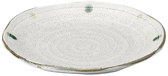 Set of 10 Japanese Round Plates - Sakura Polka Dot Design (13