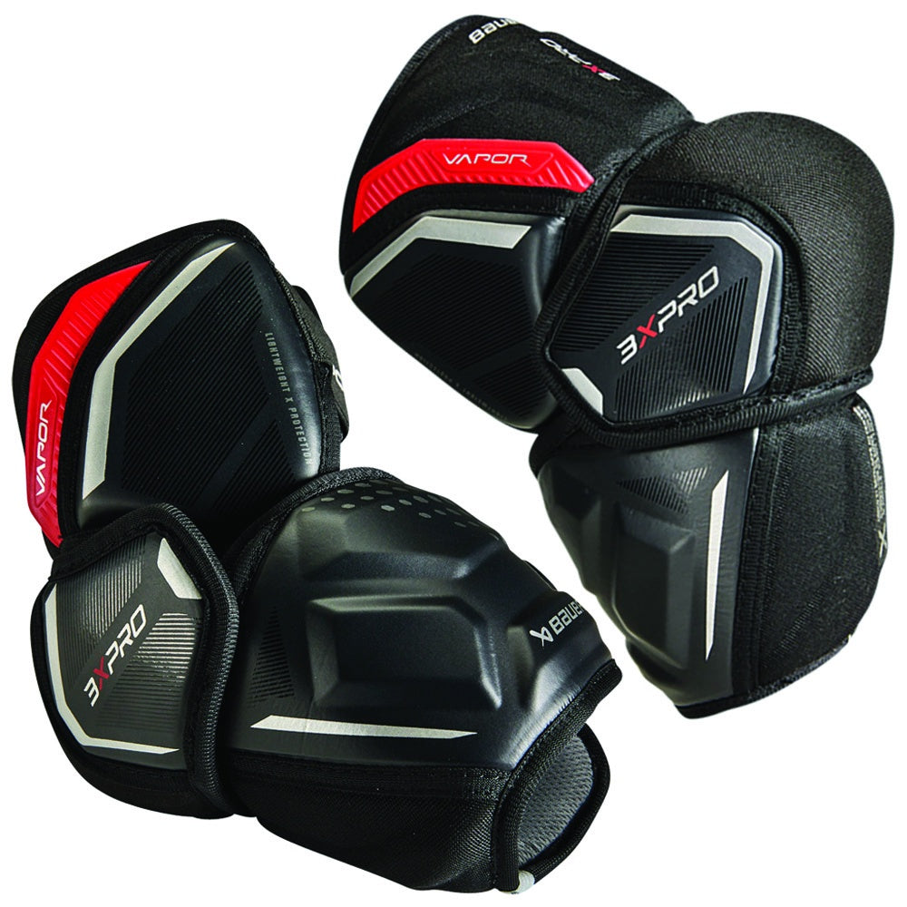 Bauer Vapor 3X Pro Intermediate Ice Hockey Elbow Pads - Protective Gear for Youth & Adult Players - Perfect for Training & Competitive Games