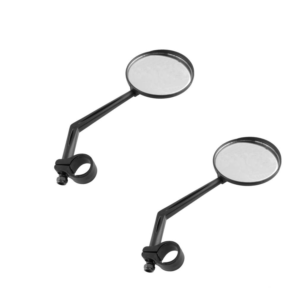 2-Pack Flexible Handlebar Bike Mirror - Rearview Cycling Safety Accessories for Street Bikes & Commuting | Perfect for Urban Cycling & Road Safety