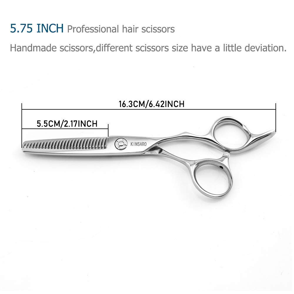Professional 7 Inch Barber Scissors & 5.75 Inch Hair Thinning Shears Set - Sharp Stainless Steel Hair Cutting & Styling Tools for Salon & Home Use | Perfect for Precision Haircuts, Trimming & Texturizing