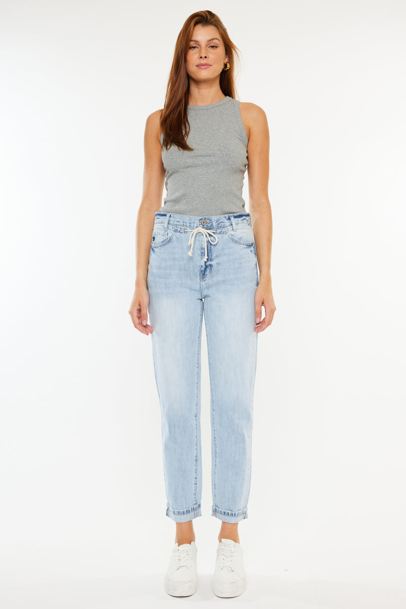 Dahlia Ultra High Rise Slouch Fit Jeans for Women - Stretch Denim Skinny Pants with Comfortable Waistband | Perfect for Casual Wear, Date Night & Everyday Outfits