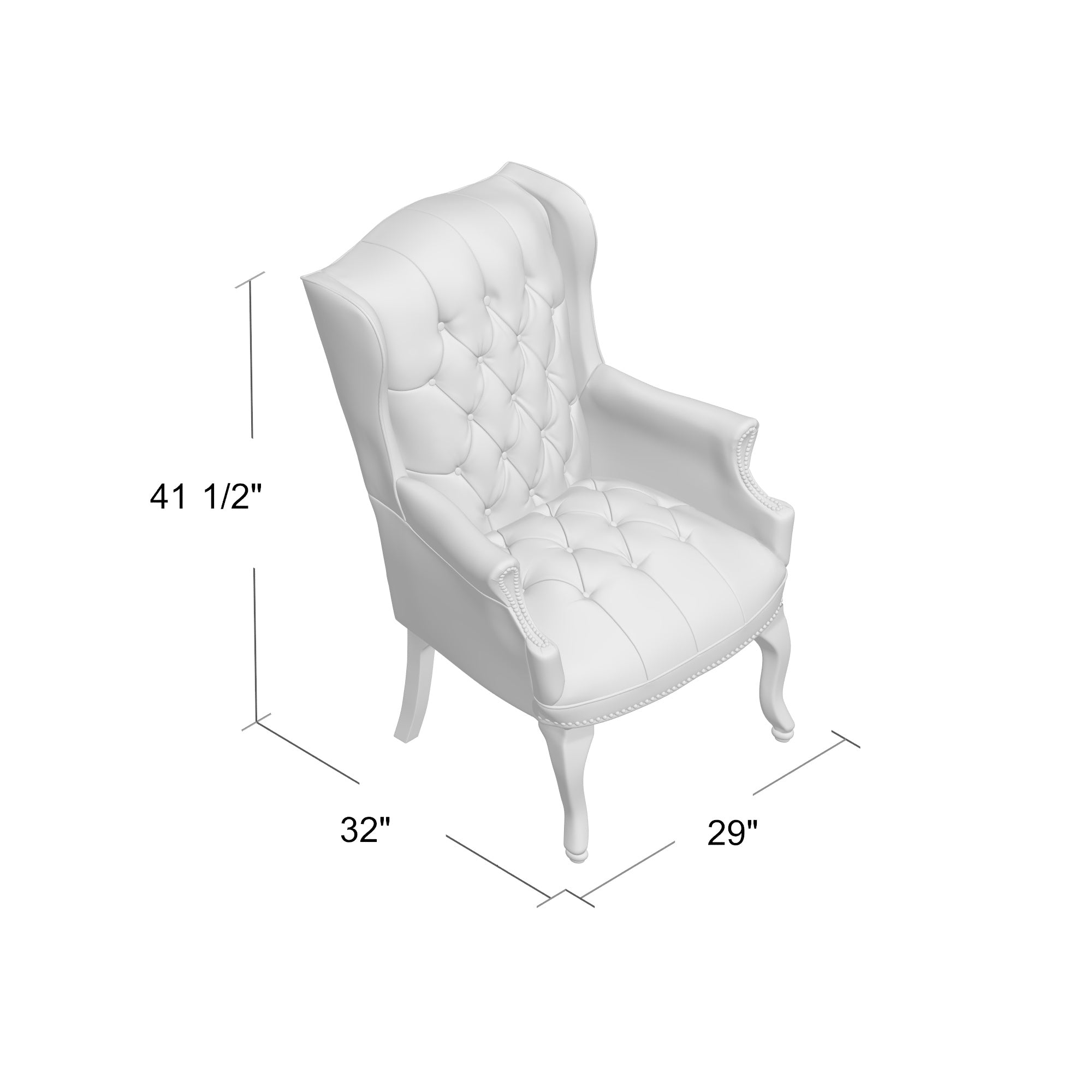 Boss Wingback Traditional Guest Chair B809 - Classic Office Chair for Executive Meetings & Reception Areas | Elegant & Comfortable Seating for Professional Spaces
