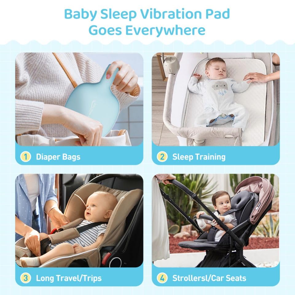 Baby Sleep Soother White Noise Sound Machine - Portable Night Light & Lullaby Player for Nursery, Bedtime & Travel