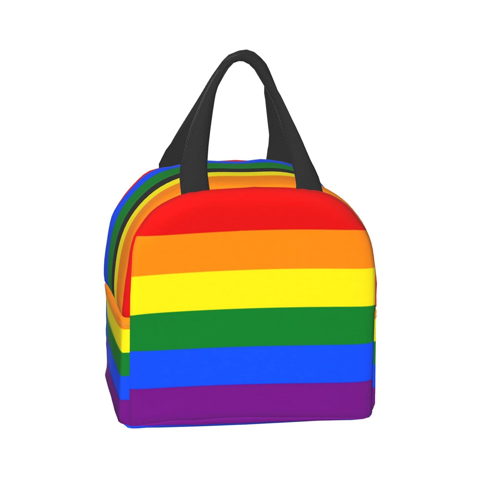 Rainbow Insulated Lunch Box for Kids - Reusable Thermal Lunch Bag for Boys & Girls, Perfect for School, Camping, Hiking, Picnic, Beach & Travel - Ideal for Keeping Meals Fresh All Day