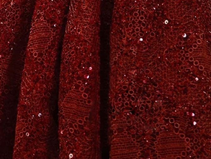 Elegant Red Sequined Tie Strap Midi A-Line Slip Prom Dress for Homecoming, Party & Special Occasions