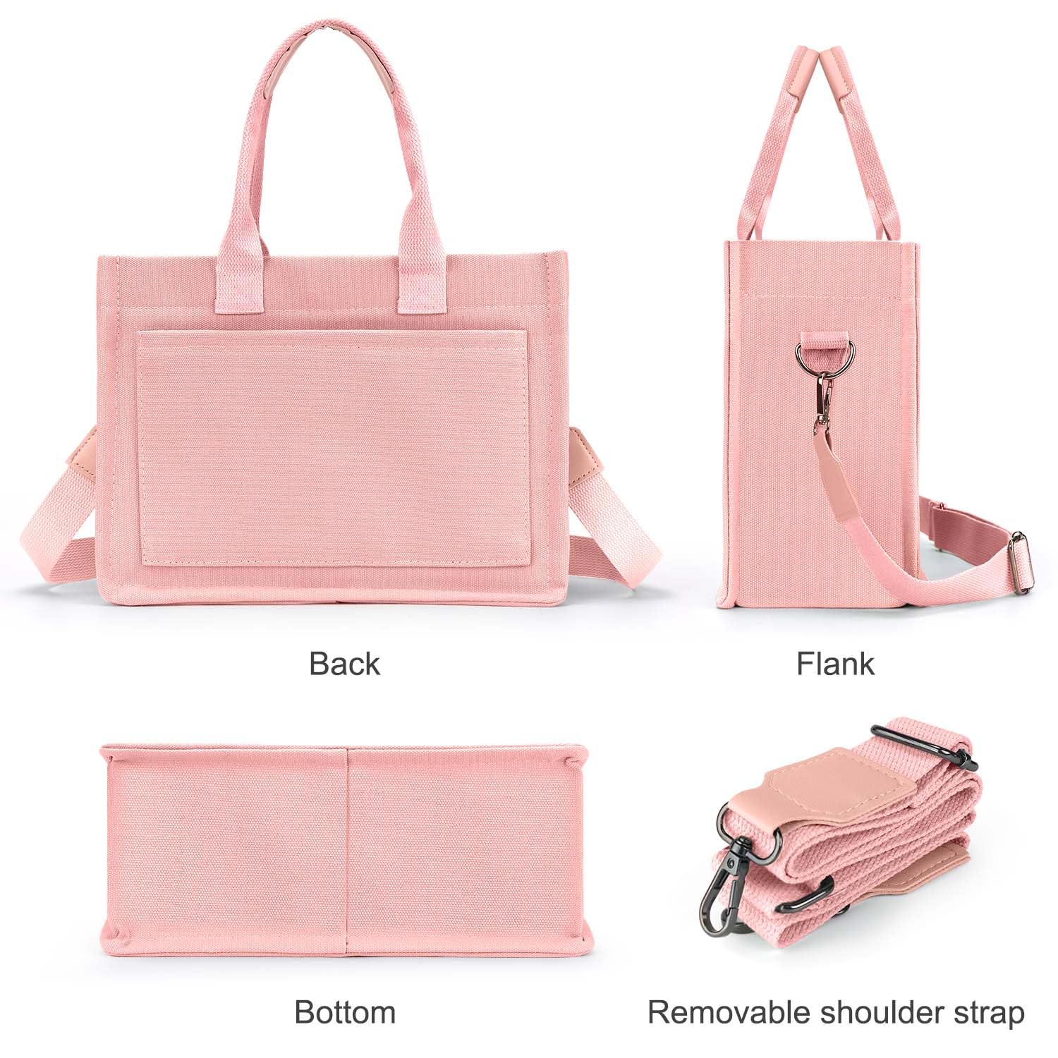 Stylish Ayieyill Canvas Tote Bag for Women - Multipurpose Crossbody Shoulder Bag with Pockets | Perfect for Work, Travel & Everyday Use