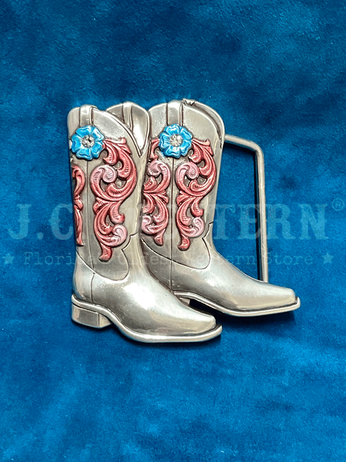 Nocona 37937 Women's Western Cowgirl Boots with Silver Buckle - Perfect for Country Dancing, Rodeos & Casual Wear