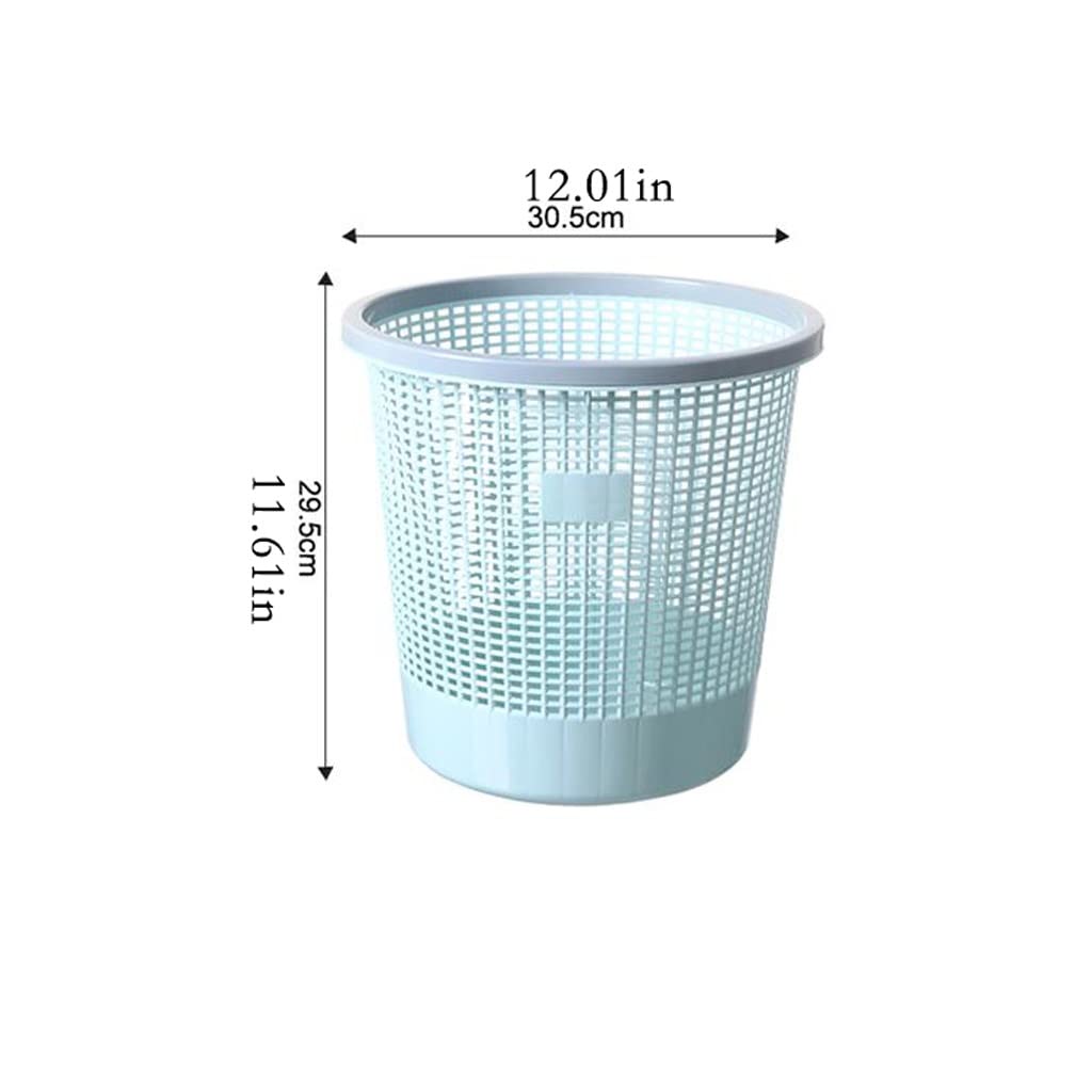 2 Pack Large Plastic Trash Cans for Bathroom, Kitchen, Bedroom & Toilet - Coverless Hollow Design, Waste Bin for Household & Office Use - Perfect for Recycling & Waste Classification (Color: C)