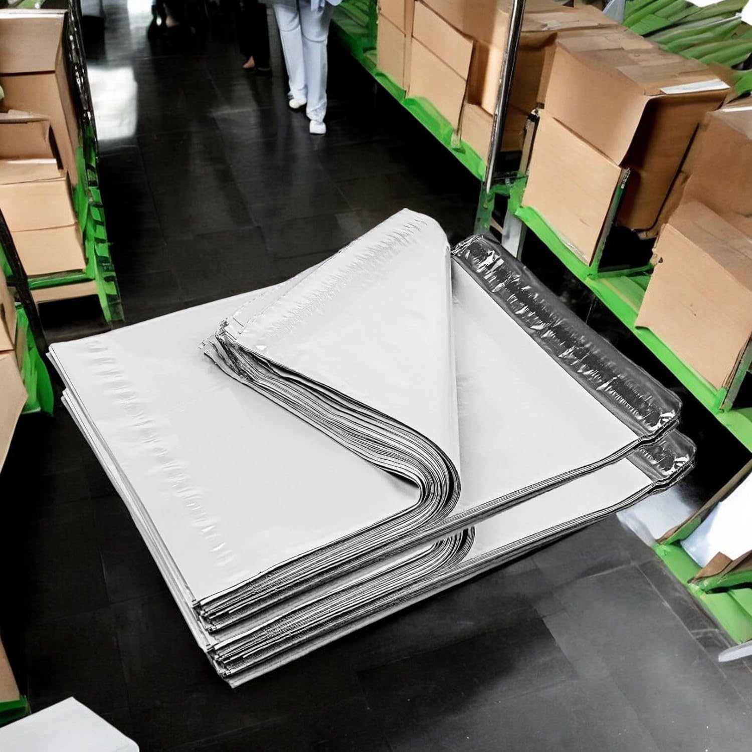 iMBAPrice 14.5x19 Inches White Poly Mailers - 1000-Pack #6 Self-Seal Waterproof Shipping Envelopes | Durable Tear-Resistant Mailing Bags for Ecommerce, Subscription Boxes & Small Business Shipping