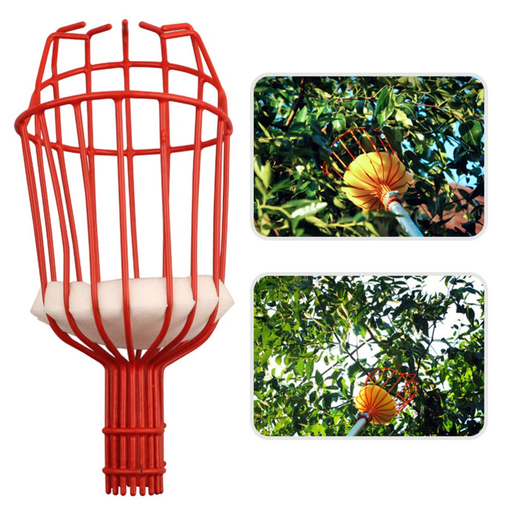 Fruit Picker Basket - Twist-On Fruit Catcher Harvester Tool for Avocados, Apples & Oranges | Labor Saving Gardening & Farm Device for Greenhouses, Orchards & Home Gardens | Perfect for Harvesting, Farm Work & DIY Gardening