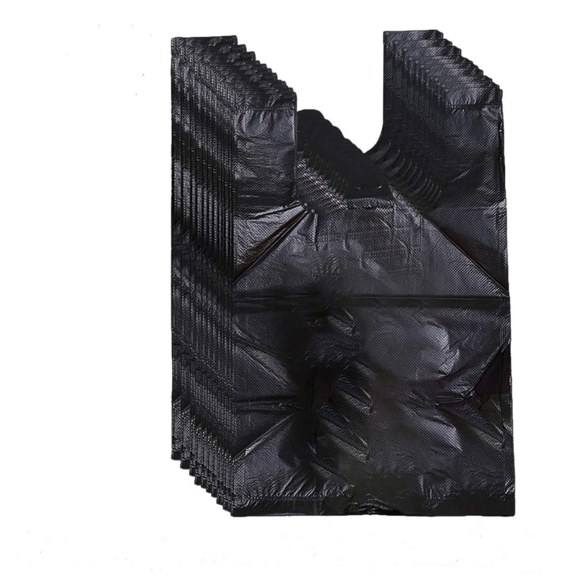 200 Counts Sanitary Waste Bags for Women - Disposable Personal Hygiene Bags with Handles for Sanitary Napkins, Tampons & Diapers - Travel, Home & Public Restroom Use (Black)