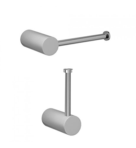 Jaclo 3501-STP-SC Modern Straight Toilet Paper Holder - Satin Chrome Finish - Bathroom Tissue Roll Dispenser for Home & Commercial Use