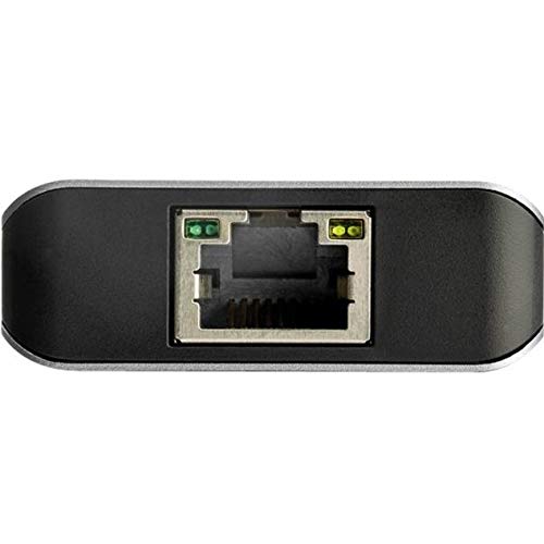 StarTech.com 3-Port USB C Hub with Gigabit Ethernet - 2x USB-A & 1x USB-C Ports - 10Gbps SuperSpeed USB 3.1/3.2 Gen 2 Adapter - Aluminum Design - Thunderbolt 3 Compatible (HB31C2A1CGB) - Perfect for MacBook Pro, Dell XPS & Office Workstations