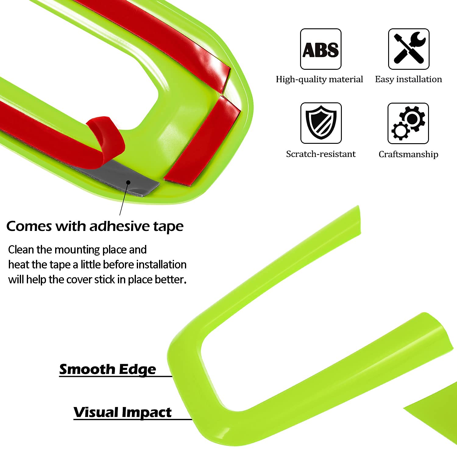 21PCS Full Interior Trim Kit for Jeep Wrangler JL/JLU 2018-2023 & Gladiator JT - AC Vent, Door Handle, Speaker, Light & Headlight Switch Covers (Green) | Upgrade Your Jeep's Interior Style for Off-Road Adventures & Daily Driving