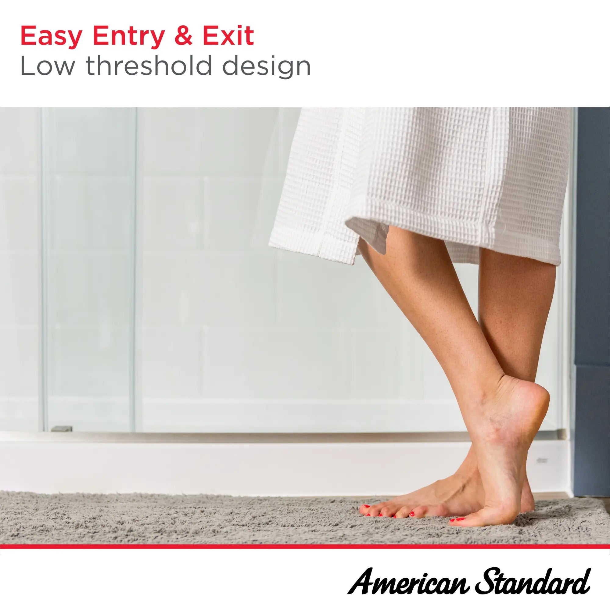 60 x 30 Inch Single Threshold Shower Base with Left Hand Drain - Durable Acrylic Shower Pan for Bathroom Remodeling, Perfect for Small Bathrooms & Walk-In Showers