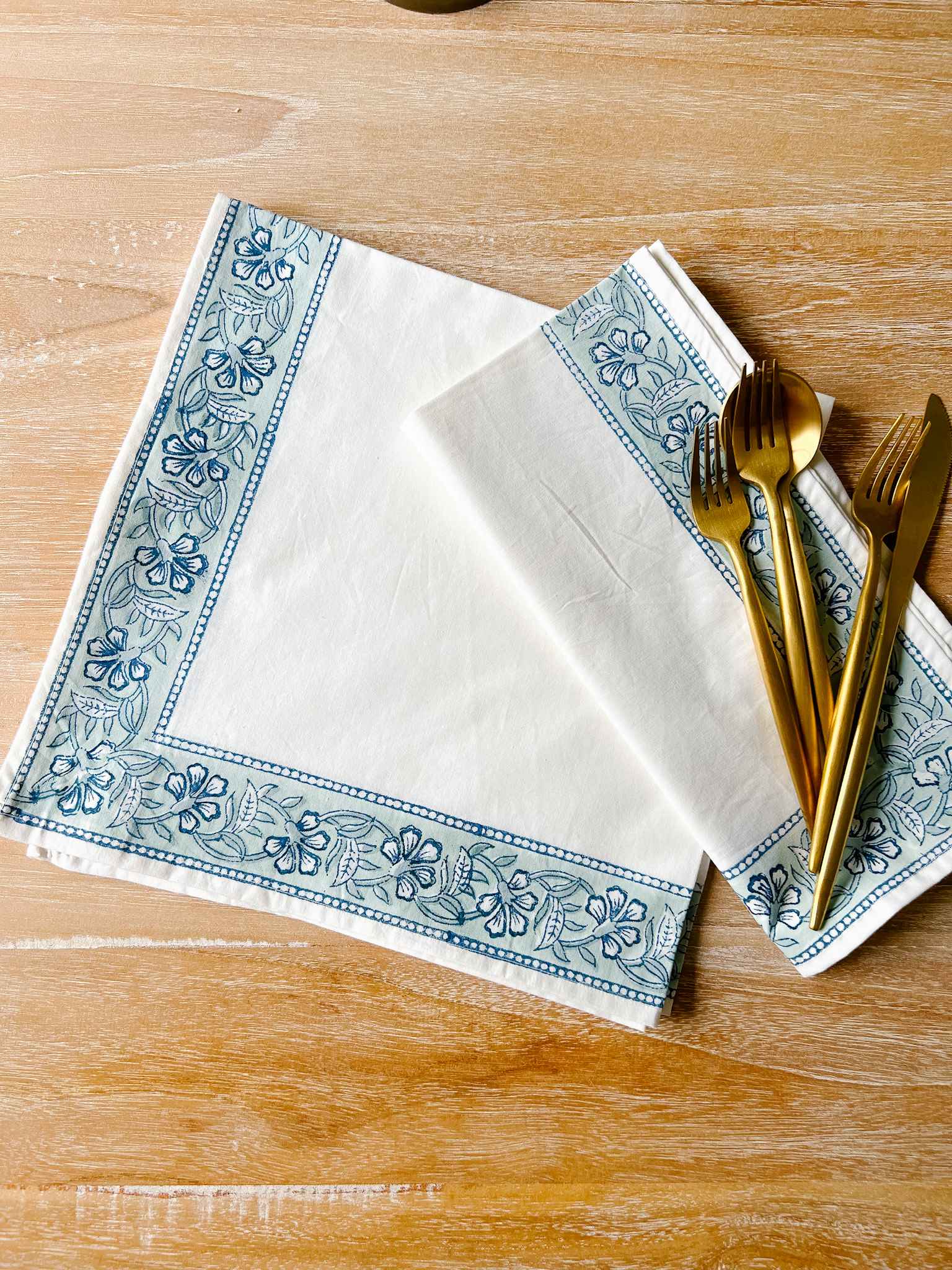 Premium Fatima Napkins Set of 4 - 100% Cotton Decorative Table Napkins for Dinner Parties, Weddings & Home Decor
