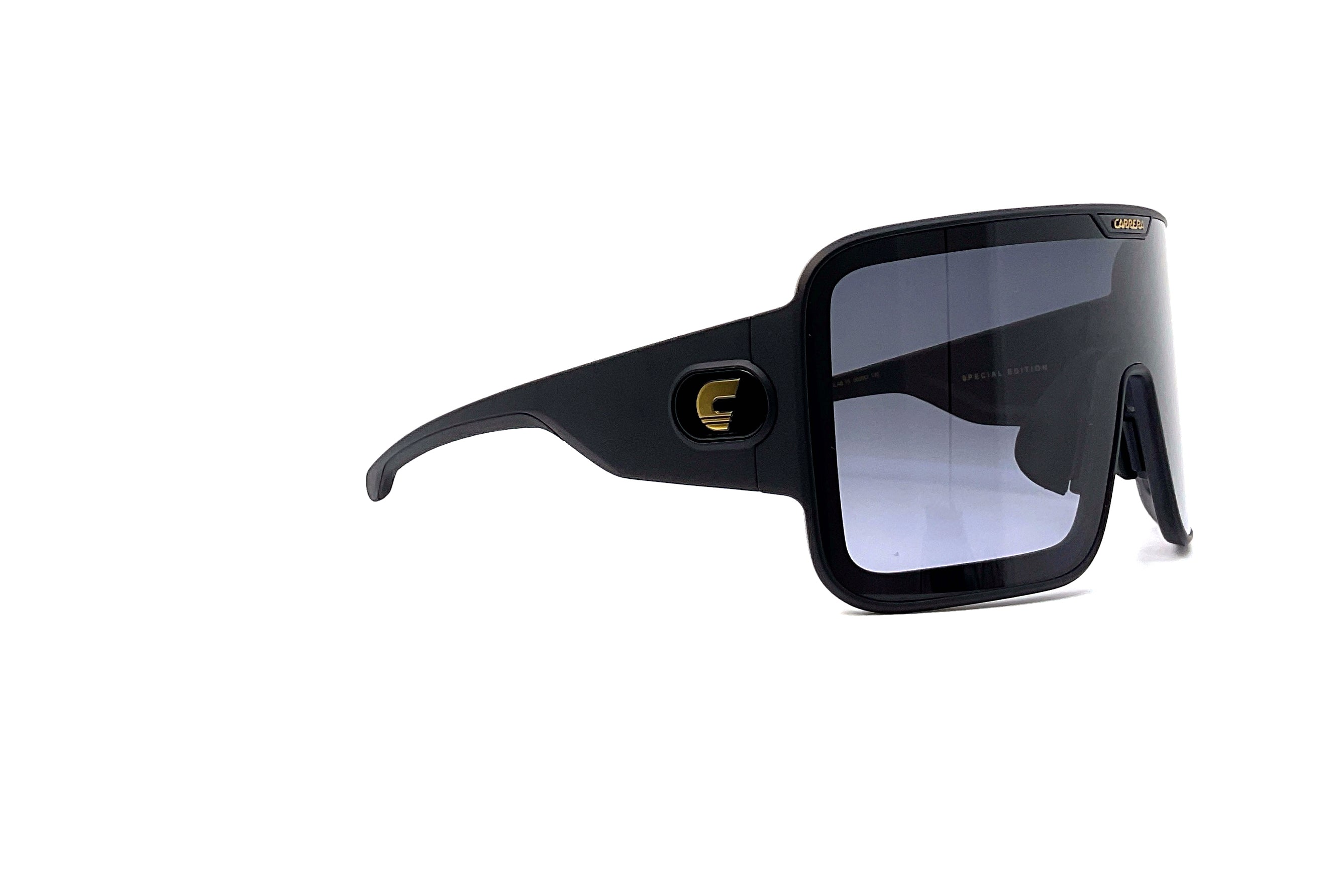 Carrera Flaglab 15 Matte Black Sunglasses - Polarized UV Protection Sports Sunglasses for Running Cycling Golf - Stylish & Lightweight for Outdoor Activities