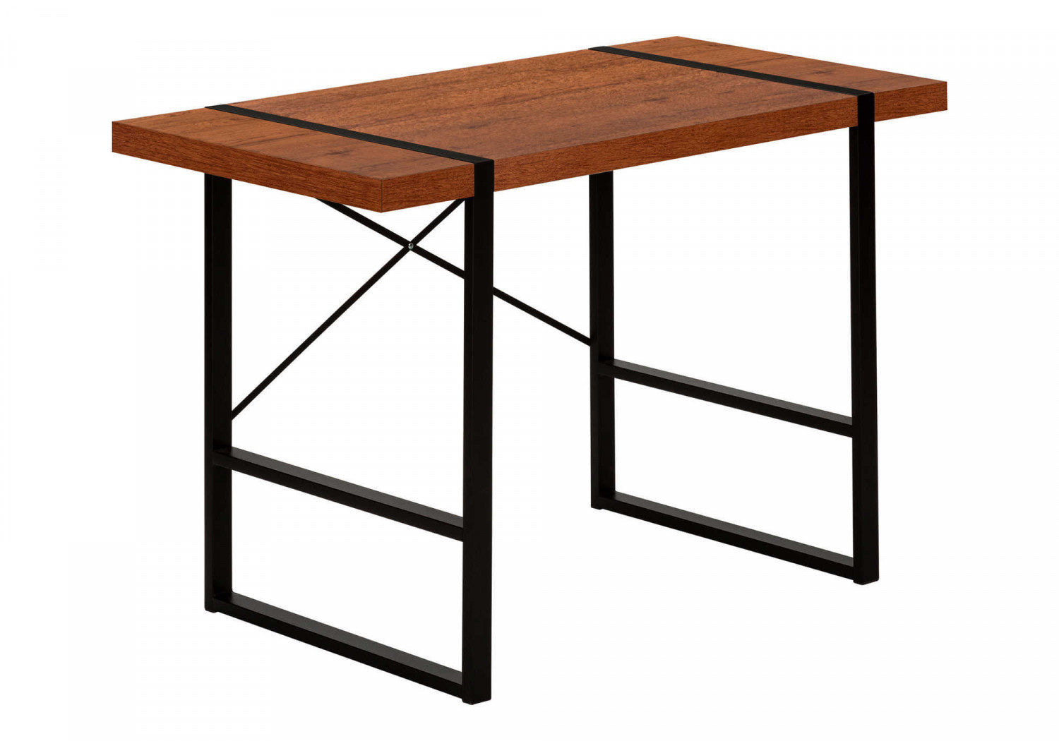 Dray Desk Cherry Wood Standing Desk - Adjustable Height Home Office Desk for Work & Study - Perfect for Remote Work, Gaming & Ergonomic Workspace Setup