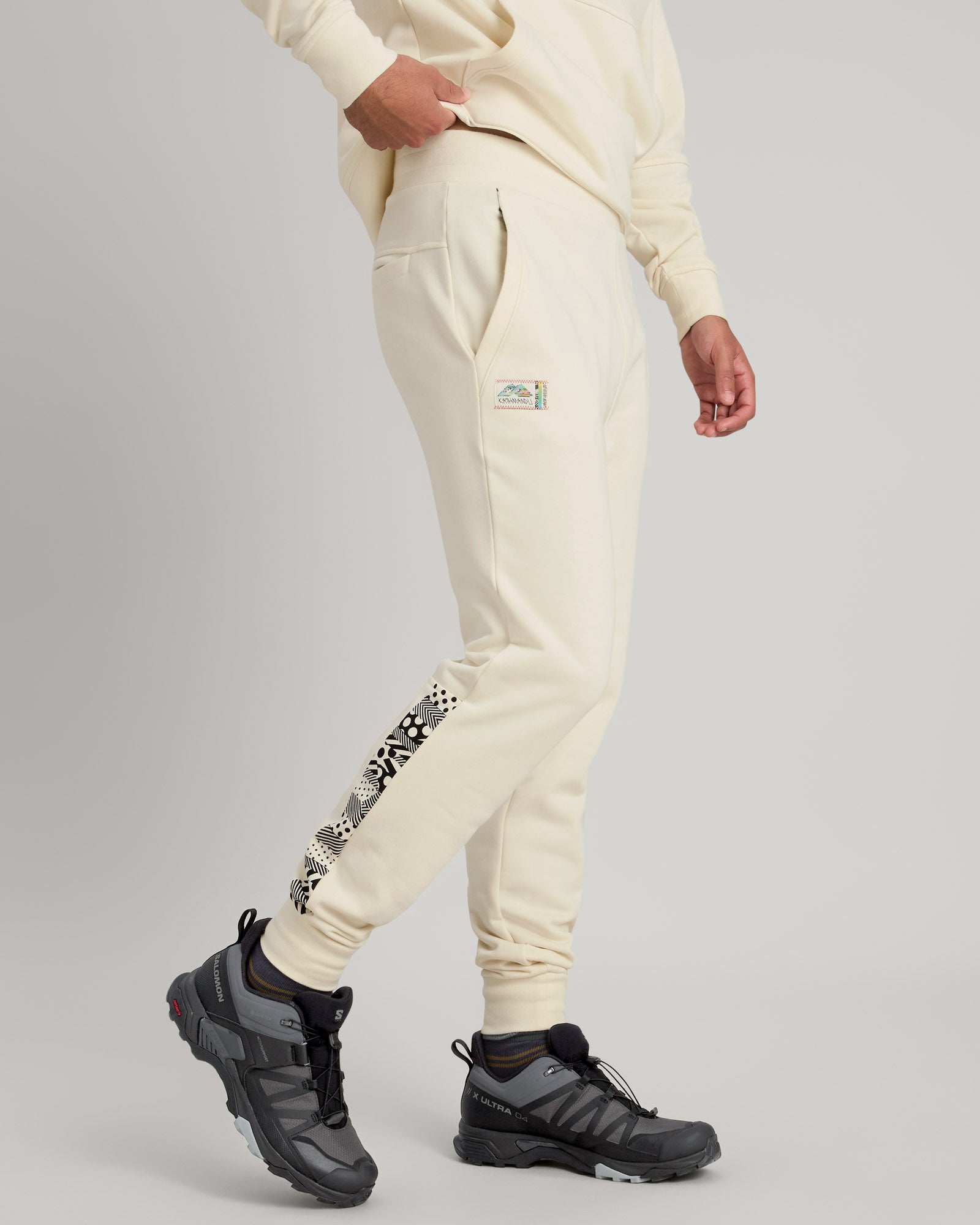 Jason Woodside ANY Time LT Sweats - Unisex Joggers in Natural Color | Comfortable Casual Pants for Men & Women | Perfect for Lounge, Yoga, and Everyday Wear
