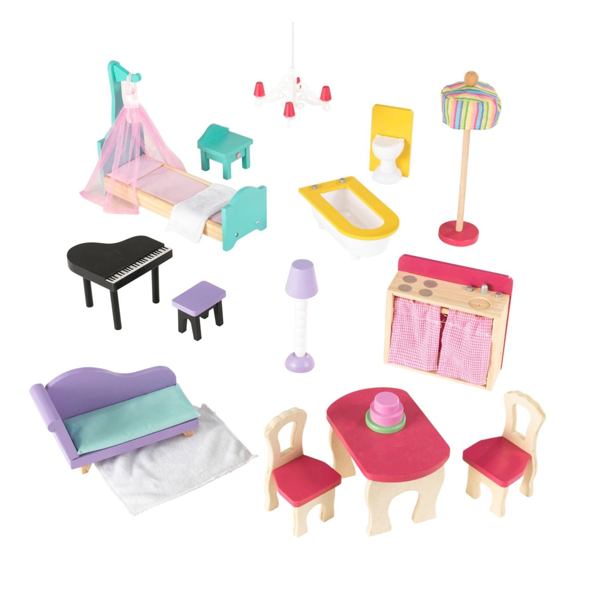 KidKraft Annabelle Dollhouse - Wooden Dollhouse for Girls with Furniture & Accessories, Perfect for Pretend Play & Imaginative Fun | Great Gift for Birthdays & Holidays