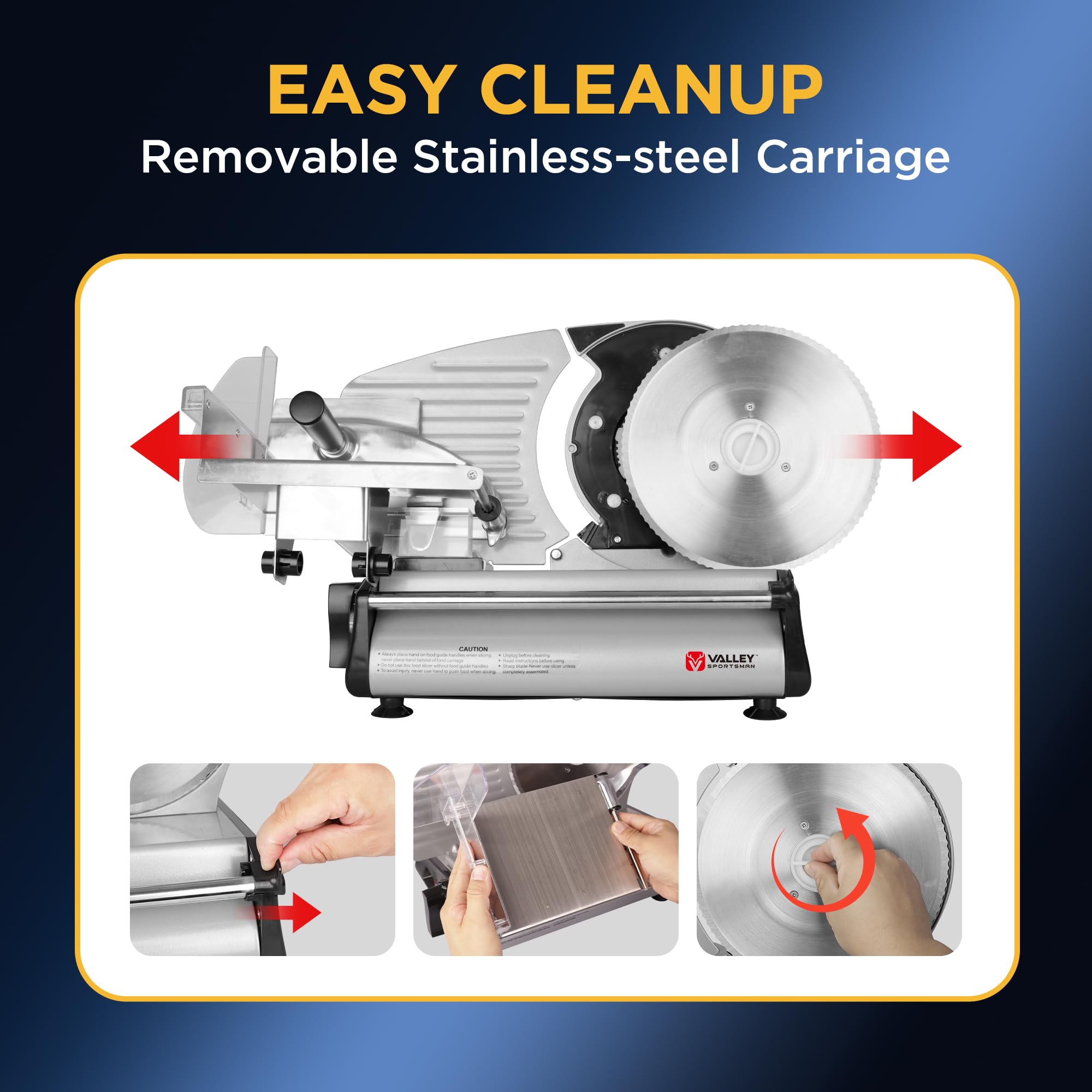 Electric Deli Food Slicer - 8.7