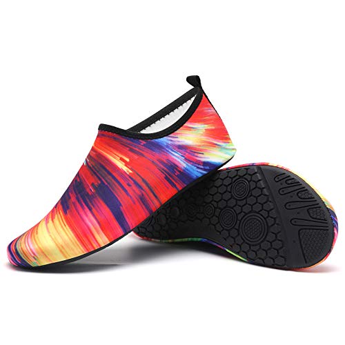 Women's Wide Width Water Shoes - Barefoot Quick-Dry Aqua Socks for Beach, Pool, Surf, Swimming & Yoga | Perfect for Water Sports, Aquatic Exercises & Outdoor Activities