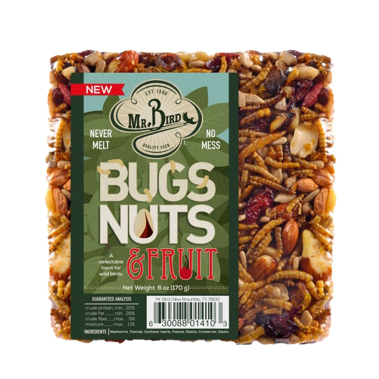 Organic Bugs, Nuts & Fruit Snack Blocks for Kids - Healthy Bite-Sized Treats (Set of 3) - Perfect for School Lunches, Road Trips & After-School Snacks