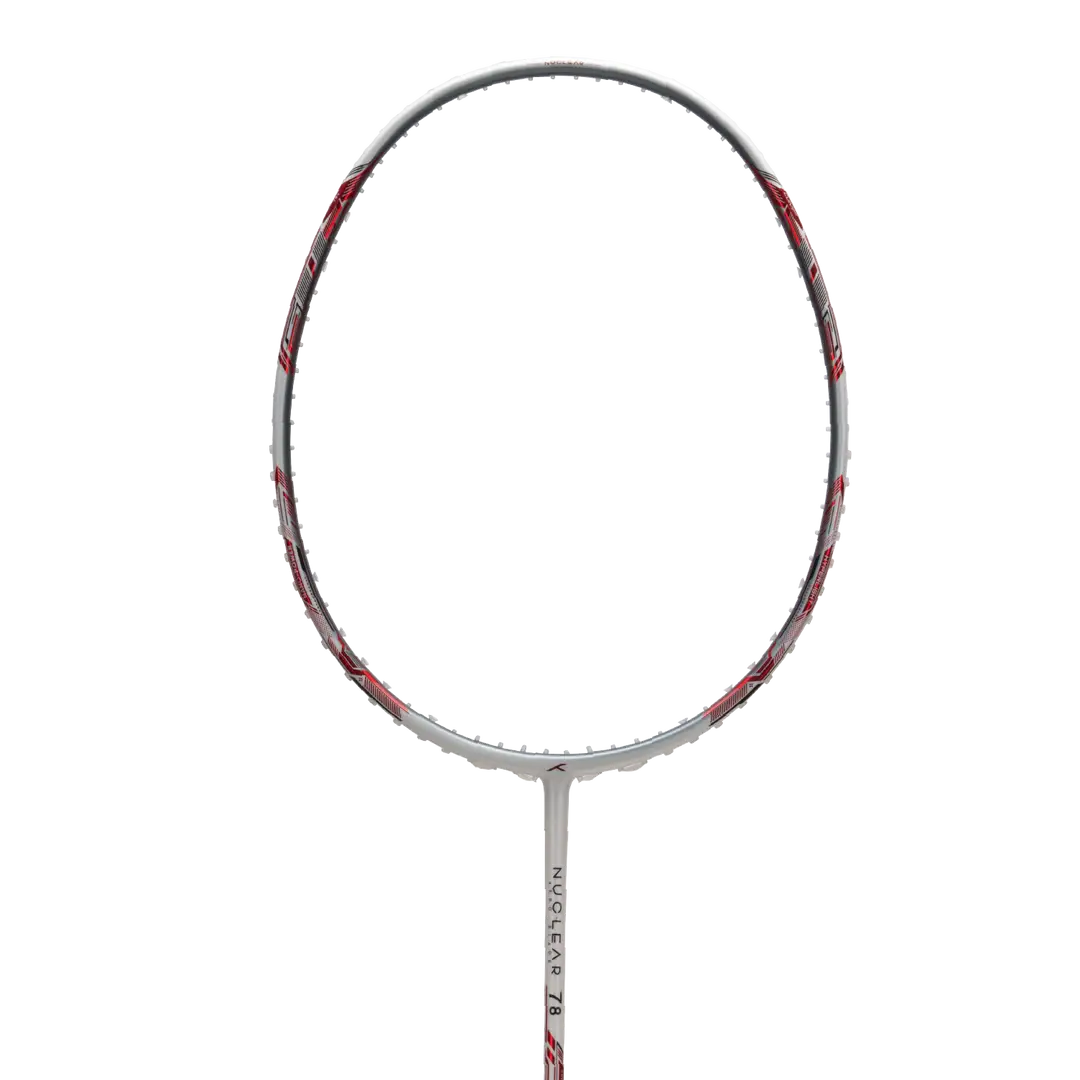 HNDRD Nuclear 78 Badminton Racket - Pre-Strung Carbon Fiber Shuttlecock Racket for Professional & Recreational Play - Perfect for Tournaments, Training & Backyard Games