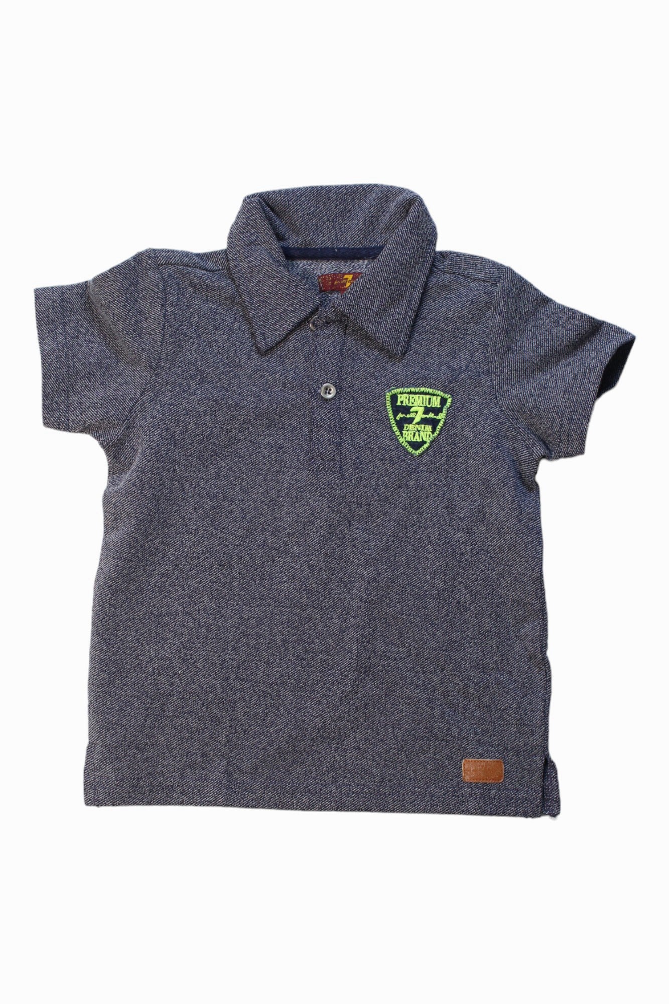 7 For All Mankind Boys' Short Sleeve Polo Shirt - Soft Cotton Casual Top for Toddlers 3T | Perfect for Playdates, Preschool & Summer Outfits