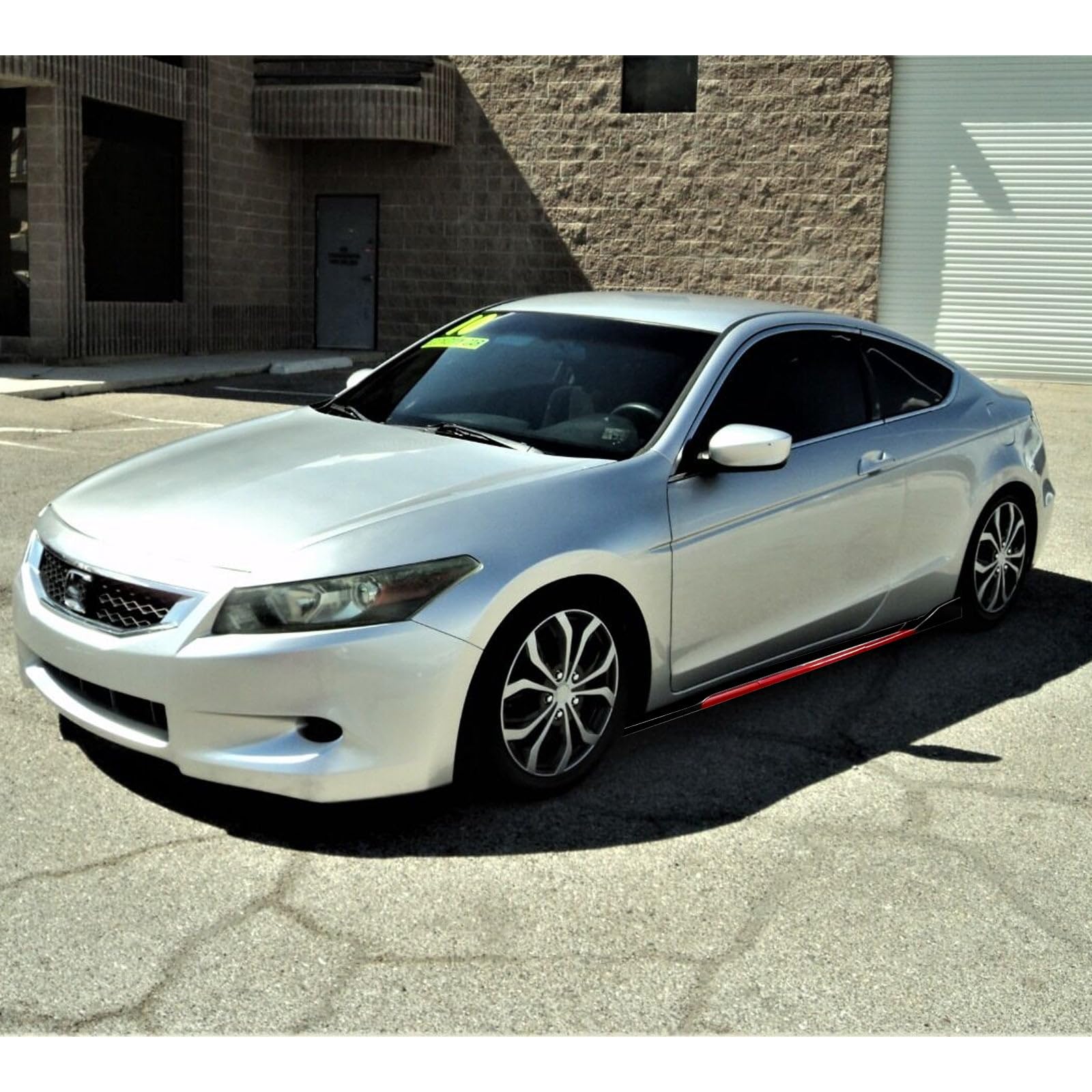 Universal Fit Car Side Skirts - Rocker Panel Protector with Splitter Winglets & Diffuser Bottom Line Extension Body Kit | Durable Automotive Styling Upgrade for Sedans, Coupes & Sports Cars | Street Racing & Show Car Enhancement