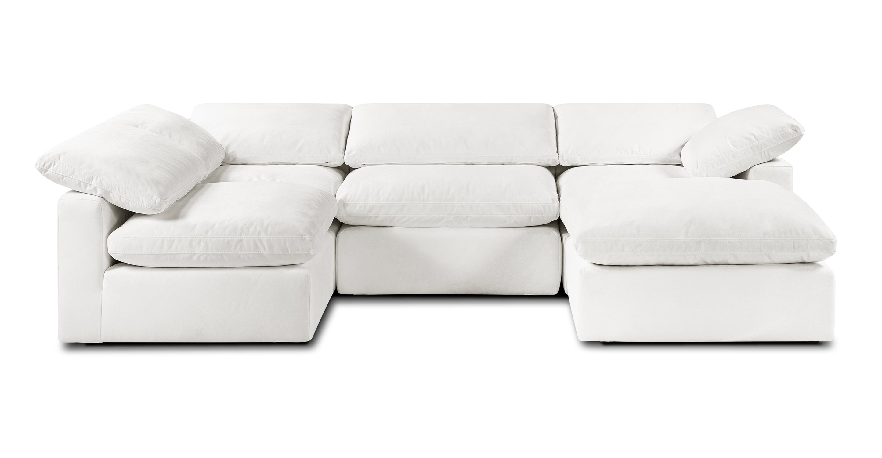 5-Seat Aspen Modular U-Shaped Sectional Sofa - Modern L-Shaped Living Room Couch for Family Gatherings & Movie Nights