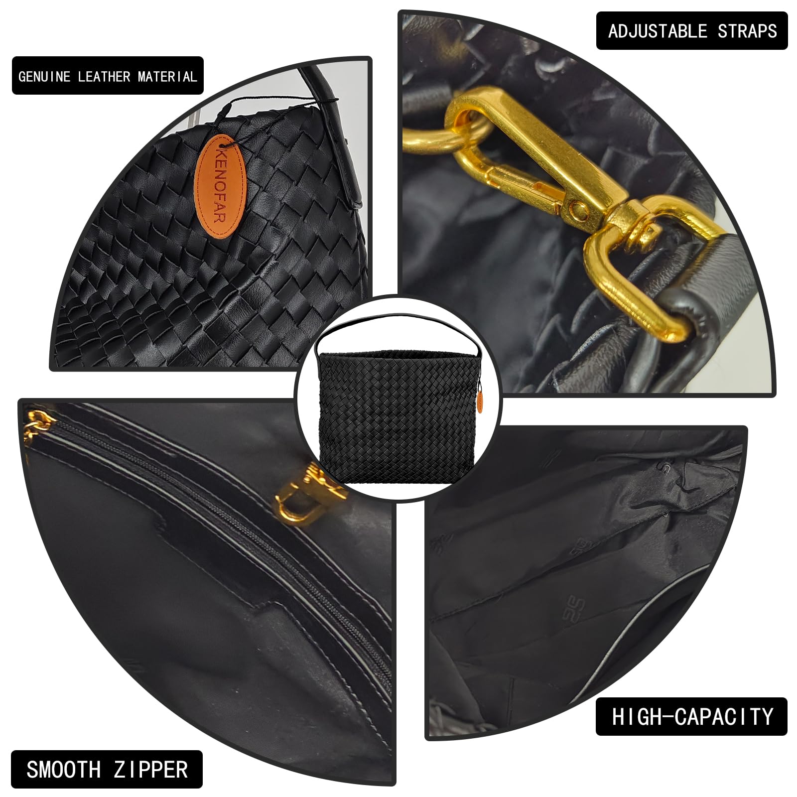 Eco-Friendly Vegan Leather Woven Tote Bag for Women - Handmade Shoulder Bag with Top Handle | Perfect for Shopping, Beach & Everyday Use