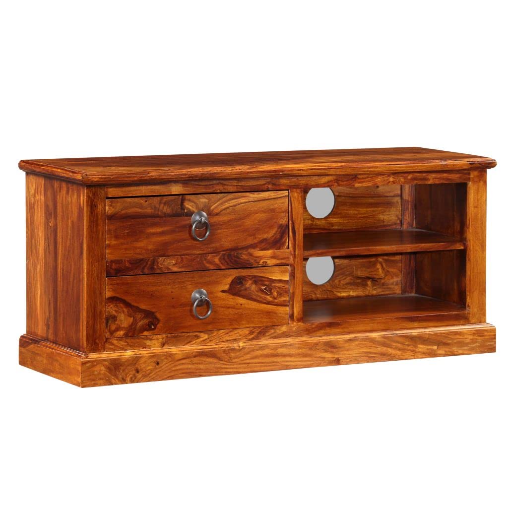 Mid-Century Modern TV Stand with Storage - 35.4