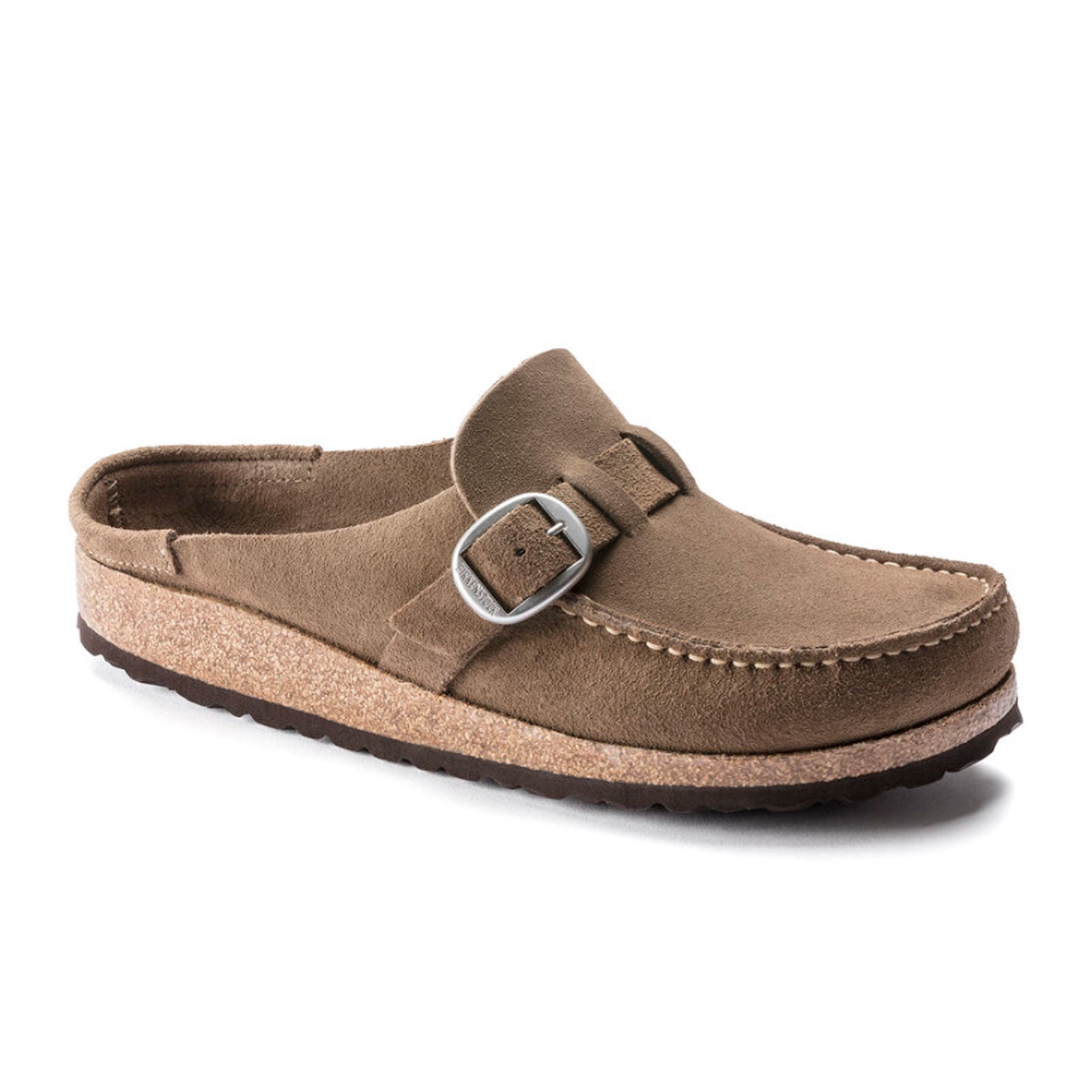 Birkenstock Buckley Clog for Women - Comfortable Gray Taupe Suede Slip-On Shoes | Perfect for Casual Wear, Office & Outdoor Activities