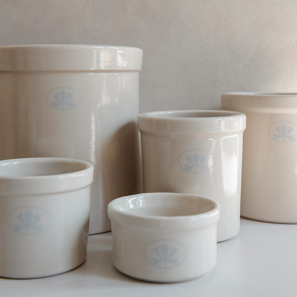 Roan Iris Ceramic Crock Pot - Handcrafted Stoneware for Cooking, Serving & Storage | Perfect for Soups, Stews & Kitchen Decor